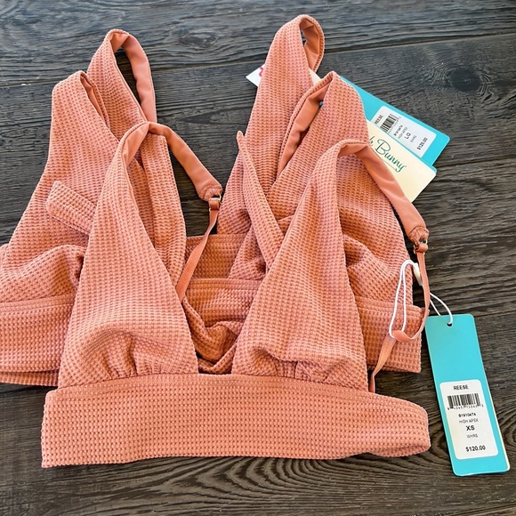 Beach Bunny WHISKEY ROSE SUN KISSED REESE HIGH APEX TOP Various size - Picture 9 of 10
